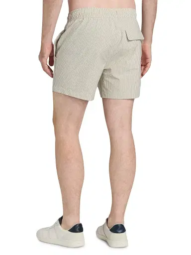 Saks Fifth Avenue Men's Tonal Microstripe Swim Shorts - Storm | Thumbnail 10