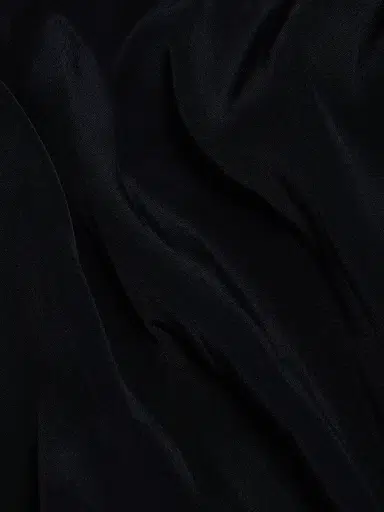 AZEEZA Women's Zsa Zsa Halter Silk-Blend Crepe de Chine Gown - Black - Size XL | Thumbnail 7