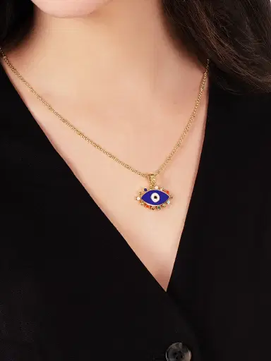 Anabel Aram Women's Milos 18K-Gold-Plated & Enamel Evil Eye Charm | Thumbnail 2 Anabel Aram Women's Milos 18K-Gold-Plated & Enamel Evil Eye Charm | Thumbnail 2