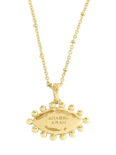 Anabel Aram Women's Milos 18K-Gold-Plated & Enamel Evil Eye Charm | Thumbnail 4 Anabel Aram Women's Milos 18K-Gold-Plated & Enamel Evil Eye Charm | Thumbnail 4