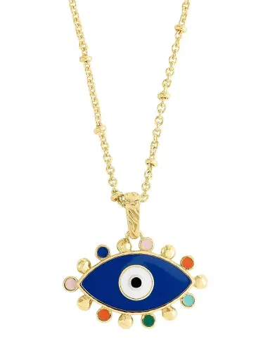 Anabel Aram Women's Milos 18K-Gold-Plated & Enamel Evil Eye Charm | Thumbnail 1 Anabel Aram Women's Milos 18K-Gold-Plated & Enamel Evil Eye Charm | Thumbnail 1