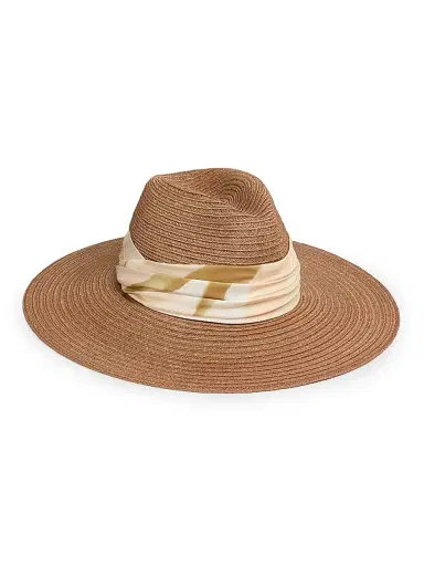 Eugenia Kim Women's Emmanuelle Woven Wide-Brim Fedora | Thumbnail 1 Eugenia Kim Women's Emmanuelle Woven Wide-Brim Fedora | Thumbnail 1