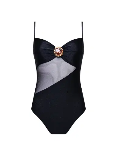PatBo Women's Jade Tulle One-Piece Swimsuit | Thumbnail 1
