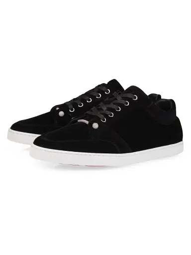 Christian Louboutin Men's Chambelisneak Pin Strass Sneakers - Black - Size 13 | Thumbnail 2