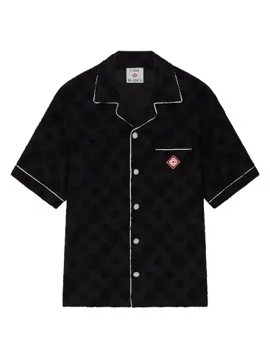 Casablanca Men's Towelling Monogram Shirt | Thumbnail 1 Casablanca Men's Towelling Monogram Shirt | Thumbnail 1