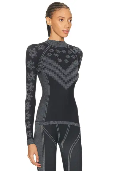Skims Ski First Layers Half Zip Long Sleeve Sweater | Thumbnail 2 Skims Ski First Layers Half Zip Long Sleeve Sweater | Thumbnail 2