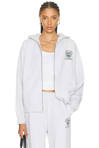 Sporty & Rich California Emblem Zip Hoodie | Thumbnail 1