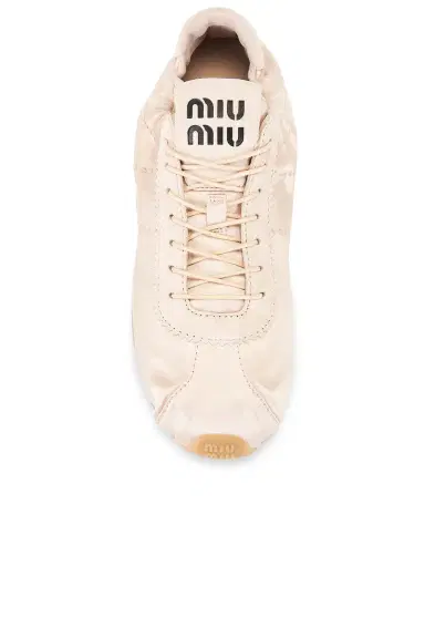 Miu Miu Plume Raso Sneaker | Thumbnail 4 Miu Miu Plume Raso Sneaker | Thumbnail 4