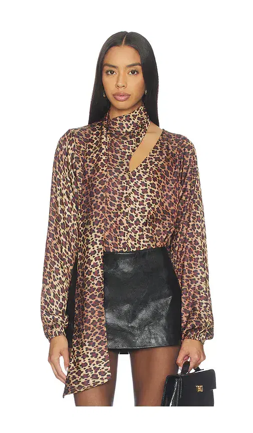 x REVOLVE Wrap Neck Tie Top