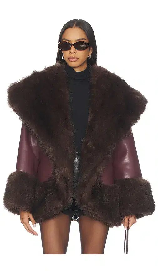 WeWoreWhat x REVOLVE Cocoon Faux Fur Jacket
