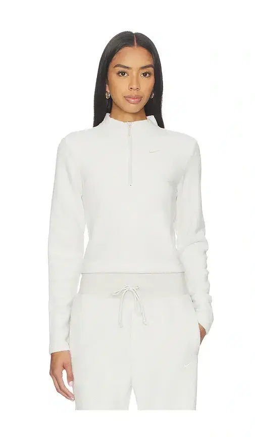 Slim Long Sleeve Cozy Fleece 1/2 Zip Top