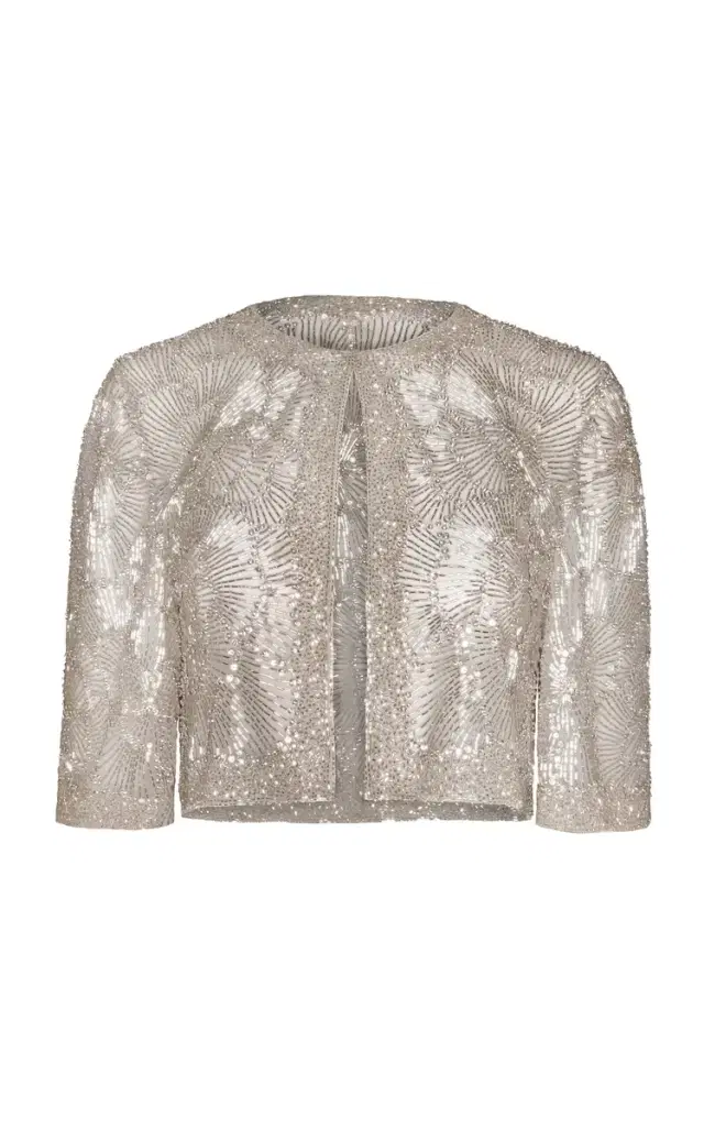 Beaded Cropped Bolero