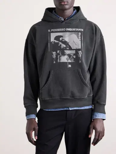 Enfants Riches Déprimés Il Possesso Printed Cotton-Jersey Hoodieen | Thumbnail 3