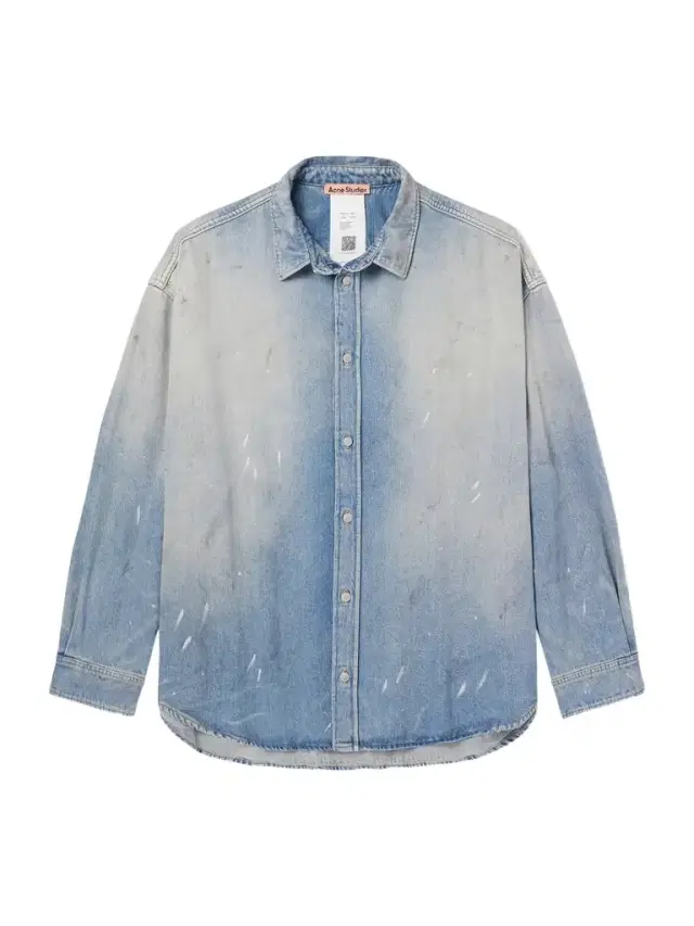 Acne Studios Paint-Splattered Distressed Denim Shirt - Men