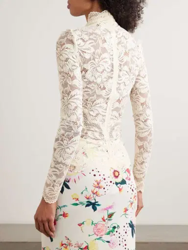 Rabanne Draped Stretch-lace Top | Thumbnail 3 Rabanne Draped Stretch-lace Top | Thumbnail 3