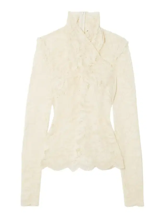 Draped Stretch-lace Top