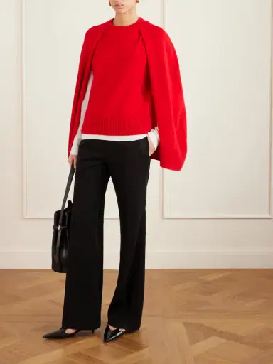 TOTEME Cape-effect Cashmere Sweater | Thumbnail 2 TOTEME Cape-effect Cashmere Sweater | Thumbnail 2
