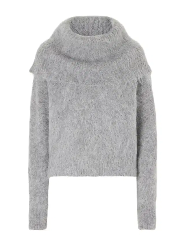 Funnel-neck Alpaca-blend Sweater