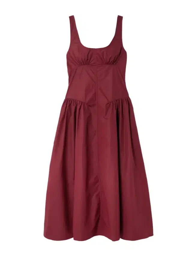 Kendall Pleated Paneled Shell Midi Dress