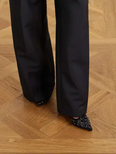 Roger Vivier I Love Vivier 100 Suede-trimmed Flocked Mesh Pumps | Thumbnail 4