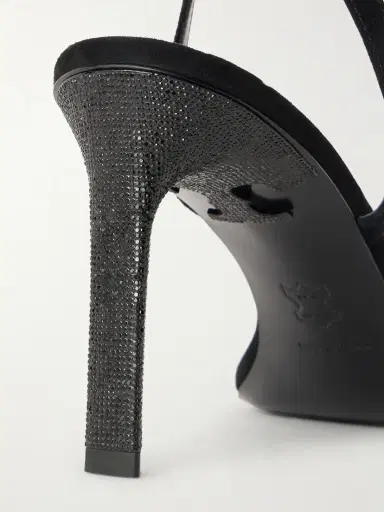 Tory Burch Crystal-embellished Suede Sandals | Thumbnail 5