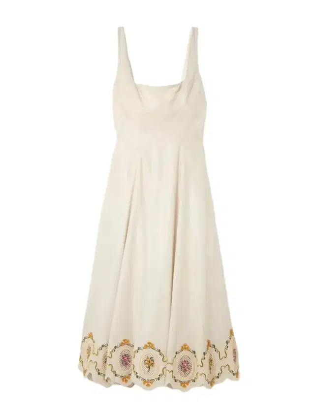 Agua by Agua Bendita Pistilo Cordillera Embroidered Metallic Woven Midi Dress