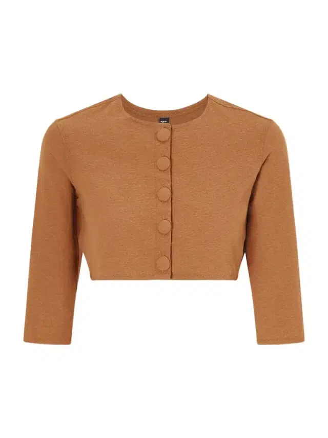 Cropped Stretch-jersey Cardigan