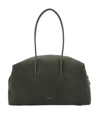 DeMellier The Stockholm Large Leather-trimmed Suede Tote | Thumbnail 1