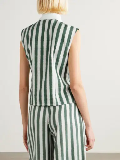 Emporio Sirenuse Ylena Ikat Striped Cotton Shirt | Thumbnail 4 Emporio Sirenuse Ylena Ikat Striped Cotton Shirt | Thumbnail 4