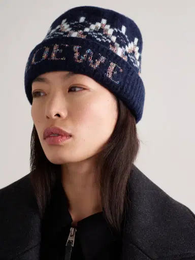 Loewe Sequin-embellished Fair Isle Wool-blend Beanie | Thumbnail 2 Loewe Sequin-embellished Fair Isle Wool-blend Beanie | Thumbnail 2