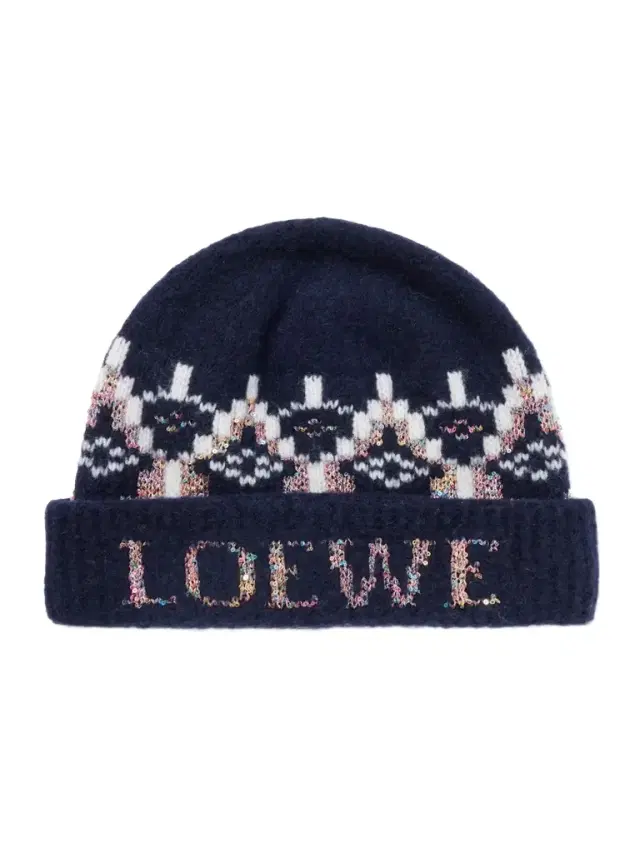 Sequin-embellished Fair Isle Wool-blend Beanie