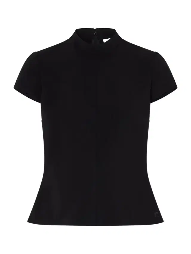 Crepe Mockneck Top