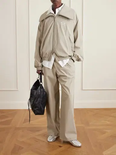 Balenciaga Oversized Embroidered Shell Track Jacket | Thumbnail 2