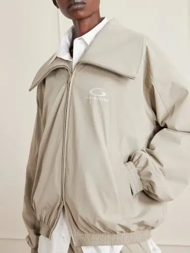 Balenciaga Oversized Embroidered Shell Track Jacket | Thumbnail 5