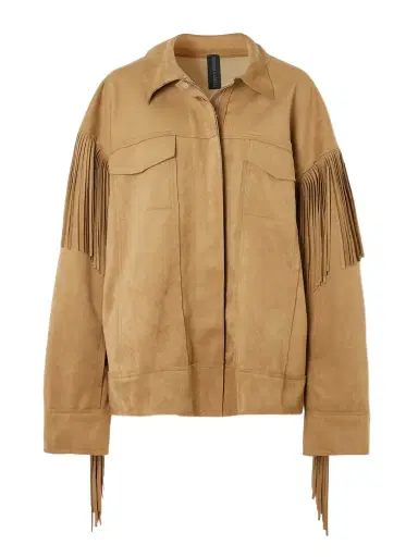 Norma Kamali Fringed Oversized Brushed Jacket | Thumbnail 1