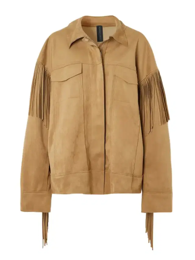 Fringed Oversized Brushed Jacket Fringed Oversized Brushed Jacket