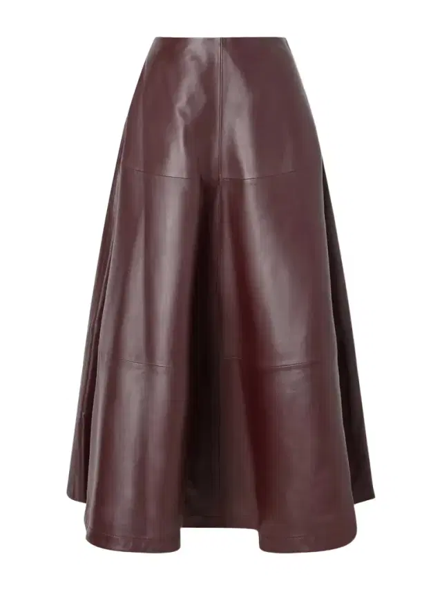 Varda Paneled Leather Midi Skirt