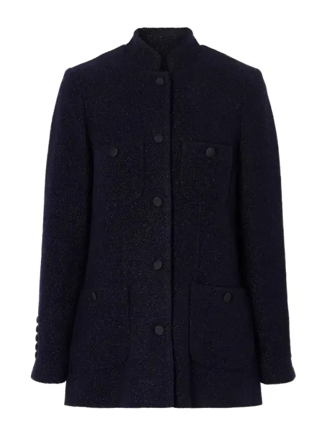 Raja Metallic Wool-blend Bouclé-tweed Jacket
