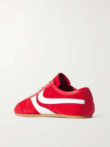 Dries Van Noten Leather-trimmed Suede Sneakers | Thumbnail 3