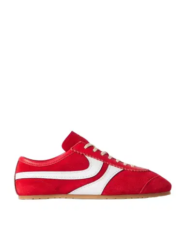 Dries Van Noten Leather-trimmed Suede Sneakers | Thumbnail 1