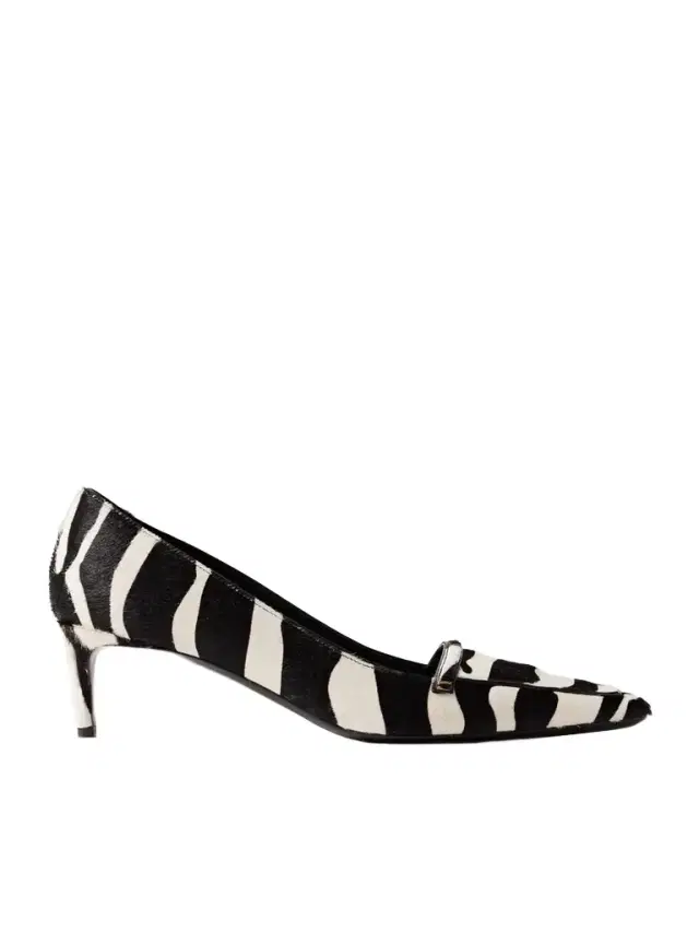 Celia Zebra-print Calf Hair Pumps