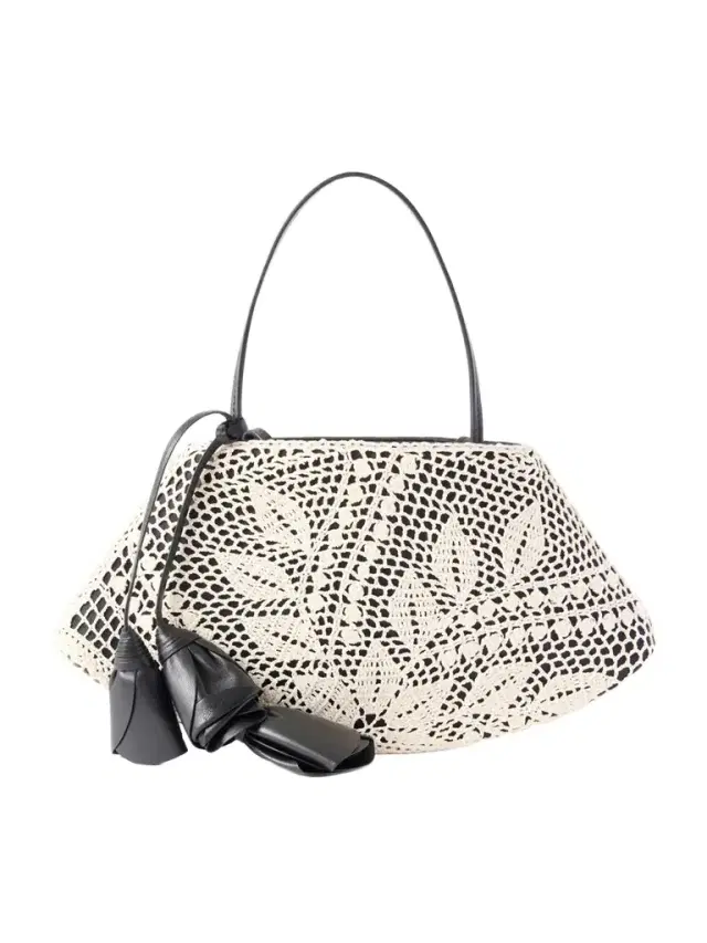 Maya Leather And Crochet Bag Maya Leather And Crochet Bag