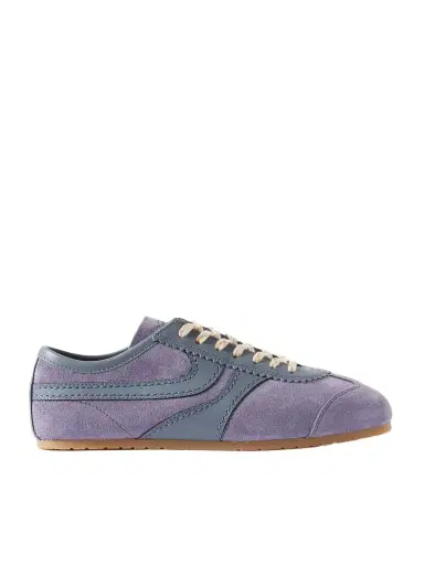 Dries Van Noten Leather-trimmed Suede Sneakers | Thumbnail 1