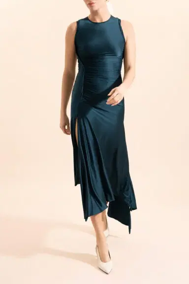 Victoria Beckham Sleeveless Twist Detail Dress | Thumbnail 2