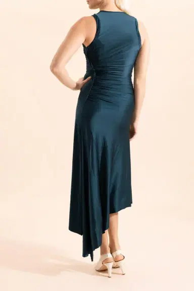 Victoria Beckham Sleeveless Twist Detail Dress | Thumbnail 4