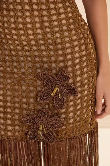 PatBo GAIA KNIT FRINGE MAXI DRESS | Thumbnail 3