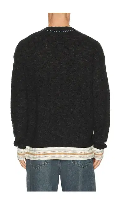 Scotch & Soda V Neck Cable Loose Fit Pullover | Thumbnail 2 Scotch & Soda V Neck Cable Loose Fit Pullover | Thumbnail 2