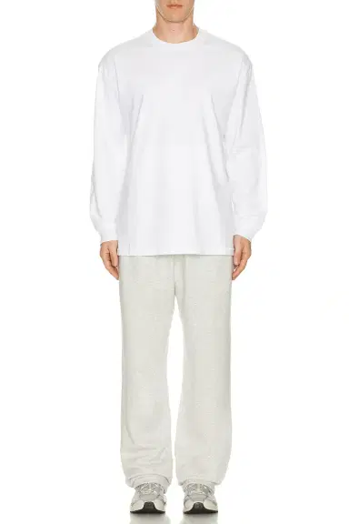 Skims Heavyweight Cotton Long Sleeve T-Shirt | Thumbnail 5