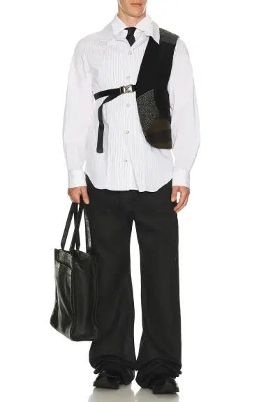 ANDERSSON BELL Open Collar Layered Shirt | Thumbnail 5 ANDERSSON BELL Open Collar Layered Shirt | Thumbnail 5