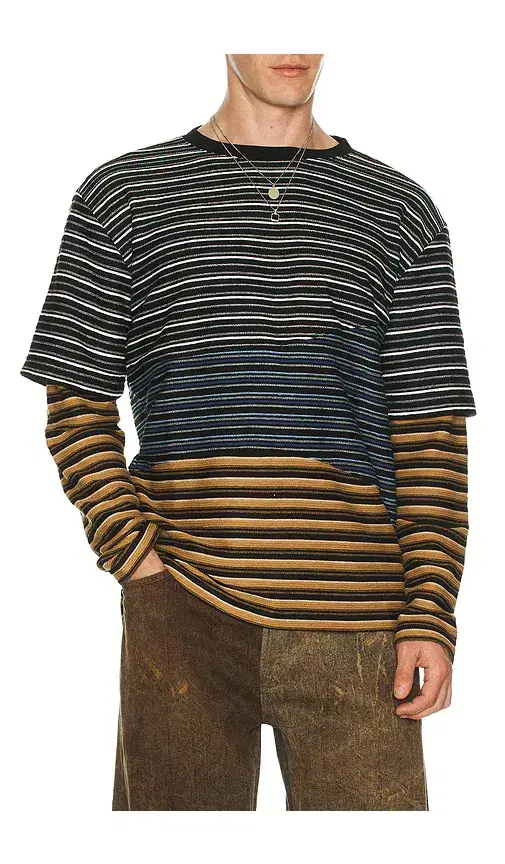 Multi Stripe Long Sleeve Tee